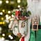 Glitzhome® 18"H Faux Fur Christmas Traditional Santa Figurine with Porcelain Face